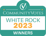 CommunityVotes White Rock 2023 Winners badge